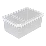 2 Stück Transparente Kunststoffbox,Aufzuchtbox für Insekten aus Kunststoff Insektenbeobachtungs...
