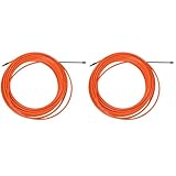 Lckiioy 2 Stücke 4mm 15 Meter Orange Fuehrungsvorrichtung Nylon Elektrische Kabel Push Pullers...