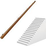 Handlaufhalterung aus Holz, rutschfest, Wandmontage, für Innentreppen, 80 cm, Massivholz,...