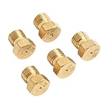 Gasbrenner-Düsen, Einspritzdüsen-Set, 5-teilig, für Erdgasherd mit LPG-Umrüstsatz, kompatibel...