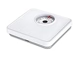 Soehnle Analoge Personenwaage Tempo White mit 130 kg Tragkraft, Körperwaage mit Vollsichtskala in...