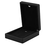 Cosiki LED-beleuchtete Schmuckvitrine, Geschenk-Aufbewahrungsbox für Ringe, Anhänger, Armbänder,...