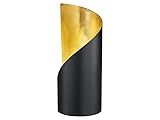 Reality Leuchten Tischleuchte Frank R50161032, Metall Schwarz matt/Goldfarbig, exkl. 1x E14, 10 x 10...