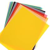26 Blatt Transparentpapier Bunt, Pergamentpapier zum Bedrucken, Transparentpapier A4 Bastelpapier...