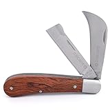 paxlloonge Gartenmesser aus Edelstahl, Faltbares 2-Klingen Okuliermesser, Multifunktionales...