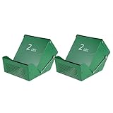 HAPINARY 2Er-Set Teiliges Metall Futterspender mit Deckel Großer Futterbehälter für Kaninchen...