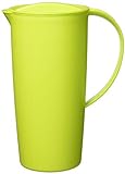 Rotho Caruba Krug 1.2l mit Deckel und Ausguss, Kunststoff (PP) BPA-frei, grün, 1,2l (16,0 x 10,5 x...