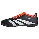 adidas Unisex Predator.4 Tf Sneaker, Core Black/FTWR White/Solar Red, 44 2/3 EU