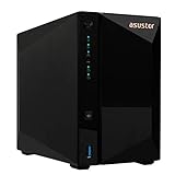 Asustor Drivestor 2 Pro AS3302T 2 Bay NAS Server - Netzwerkspeicher Gehäuse, Quad Core 1.4 Ghz CPU,...