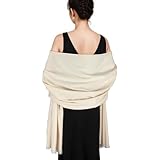 SWAT PANY Schal Beige Damen Winter Schals Tücher für Damen Pashmina Winterschal Stola Damen für...