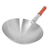 MOLUCKFU Edelstahl Wok Pfanne Mit Deckel Antihaft Brat Wok Für Gemü Ideal Für Induktionsherd...