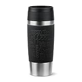Emsa N20202 Travel Mug Classic Isolierbecher 0,36 Liter | neuer Komfort-Schraubverschluss |...