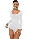 Becotal Damen Body Shaper Shapewear Stark Formend Bauchweg Langarm Unterhemd Rundhals Bodysuit Top...