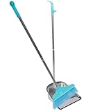SEWOART Robustes Besen und Kehrschaufel Set aus Edelstahl Dicke Kehrschaufel mit Stabiler...
