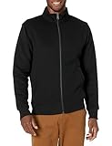 Amazon Essentials Herren Fleece-Jacke mit durchgehendem Reißverschluss, Schwarz, M