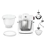Bosch Küchenmaschine Serie 6, 2 Schüsseln 5,5 l (Edelstahl, Kunststoff), 7 Stufen,...