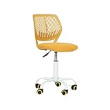 FurnitureR Bunte Schreibtischstuhl, Modernes verstellbares Design Computer Sitz, Swivel Armless...