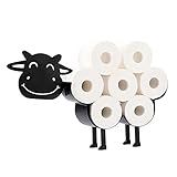 SUMNACON Schwarz Toilettenpapierhalter aus Metall WC Rollenhalter Papierhalter Toilettenrollenhalter...