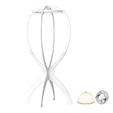 WXYYKX Perückenständer, Praktische Perückenhalter 35cm Hoch / Zusammenklappbar / statt...