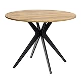 MEUBLE COSY Runder Esstisch Klein Tisch Küchentisch Esszimmertisch 4 Personen für Küche,...