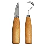 starfa lab Holz Schnitzwerkzeug 2-teiliges Set, Professional Holzschnitzerei Messer