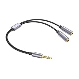 3,5 mm Y-Splitter – Audio-Splitter für Kopfhörer, Audio-Buchsen-Splitter | Kopfhöreradapter,...