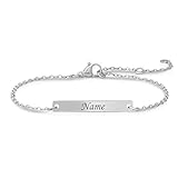 Personalisierte Geschenke Frauen | Personalisiertes Armband | Armband mit Gravur | Geschenk Freundin...