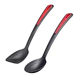 Westmark Küchenhelfer-Set, 2tlg., Je 1x Brat- u. Gemüselöffel und Pfannenlöffel, Innenliegende...