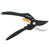 Fiskars Bypass-Gartenschere für frische Äste und Zweige, Antihaftbeschichtet, Hochwertige...