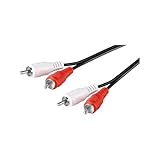 Goobay 50028 Stereo Cinchkabel 1,5m / 2x Cinch-Stecker auf 2x Cinchstecker / RCA Kabel Subwoofer...