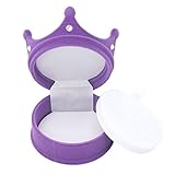 Haofy Kronen-Schmuckkästchen, Exquisites Retro-Design, Ring- und Ohrringe-Aufbewahrungsbox für...