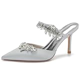TFDRSEXVD Schuhe für Damen, Party, Hochzeit, Slingback, formelle Party, Abendschuhe, Absätze mit...