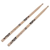 LIOOBO 2 Stück Professionelle Percussion Drumsticks aus Ahornholz Vielseitige Schlagzeugstöcke...