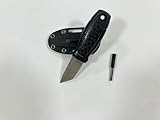 Omesio S-MY21 Neck Knife, EDC Outdoor Messer 6 cm Tanto-Klinge aus 5CR14MOV Stahl PP Griff mit ABS...