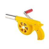 Robustes Handgekröpftes Grillgebläse, einfache Bedienung, zum Schüren von Feuer im Freien (blau...