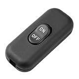 Schnurschalter, Wippschalter Inline Schalter Zwischenschalter Kabelschalter 6A 250V für 2-adrige...