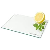Moritz & Moritz Glasschneidebrett 40x30 cm - Kratzfestes & hygienisches Schneidebrett aus...