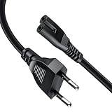 Wigearss Euro Netzkabel C7 Stromkabel 2 Polig für PS5/PS4/PS3/Xbox Serie X/Xbox Serie S/Xbox One...