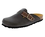 Lico Herren Bioline Clog Style Pantoletten, Braun, 42 EU