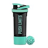 Artoid Mode Motivationaler Sportmixer 720ml Shaker für Eiweiß/Protein, mit Sieb Spiralkugel 200ml...