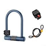 Sicheres Kombinationsschloss für Fahrrad und Roller, robuste Stahllegierung mit Silikonabdeckung...