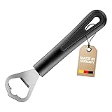 Westmark Flaschenöffner/Kronkorkenöffner, Länge: 17 cm, Stahl/Kunststoff, Gentle, Schwarz,...
