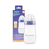 Lansinoh Babyflasche mit NaturalWave Sauger Gr. M, 240 ml - neues kompaktes Design für verbesserte...