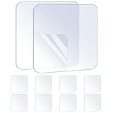 ZOMPAGO 10 Stück Premium-Klebepads (transparent) - Hochfeste doppelseitige Klebequadrate für...