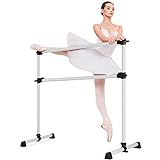 COSTWAY Ballettstange freistehend, Ballet Bar höhenverstellbar, Ballett Barre aus Eisen, Stretch...