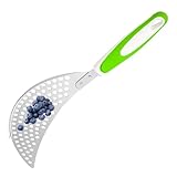 Abseihlöffel | Edelstahl-Skimmer – spülmaschinenfeste Abtropfschaufel zum Abtropfen von Braten,...