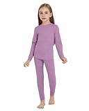 woolcano Thermounterwäsche Kinder Unisex, 100 % Merinowolle Set für Jungen & Mädchen,...