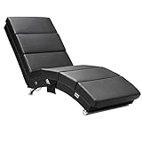 Casaria® Relaxliege Massage Heizfunktion 186x89x55cm Ergonomisch Kunstleder Gepolstert 180 kg...