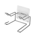 Homoyoyo Edelstahl Haartrocknerhalter ohne Bohren Wandmontierter Haartrockner Aufbewahrungsrack...