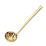 Suppenlöffel – gerüschter Pfannenwender, große Kochlöffel, Edelstahl, ergonomischer Griff,...